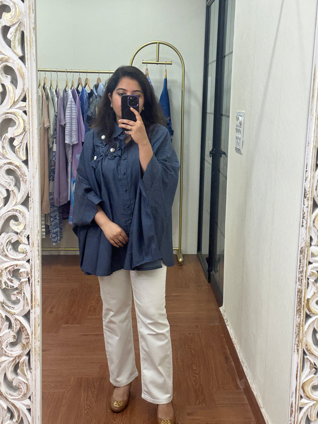 Denim Bloom Shirt