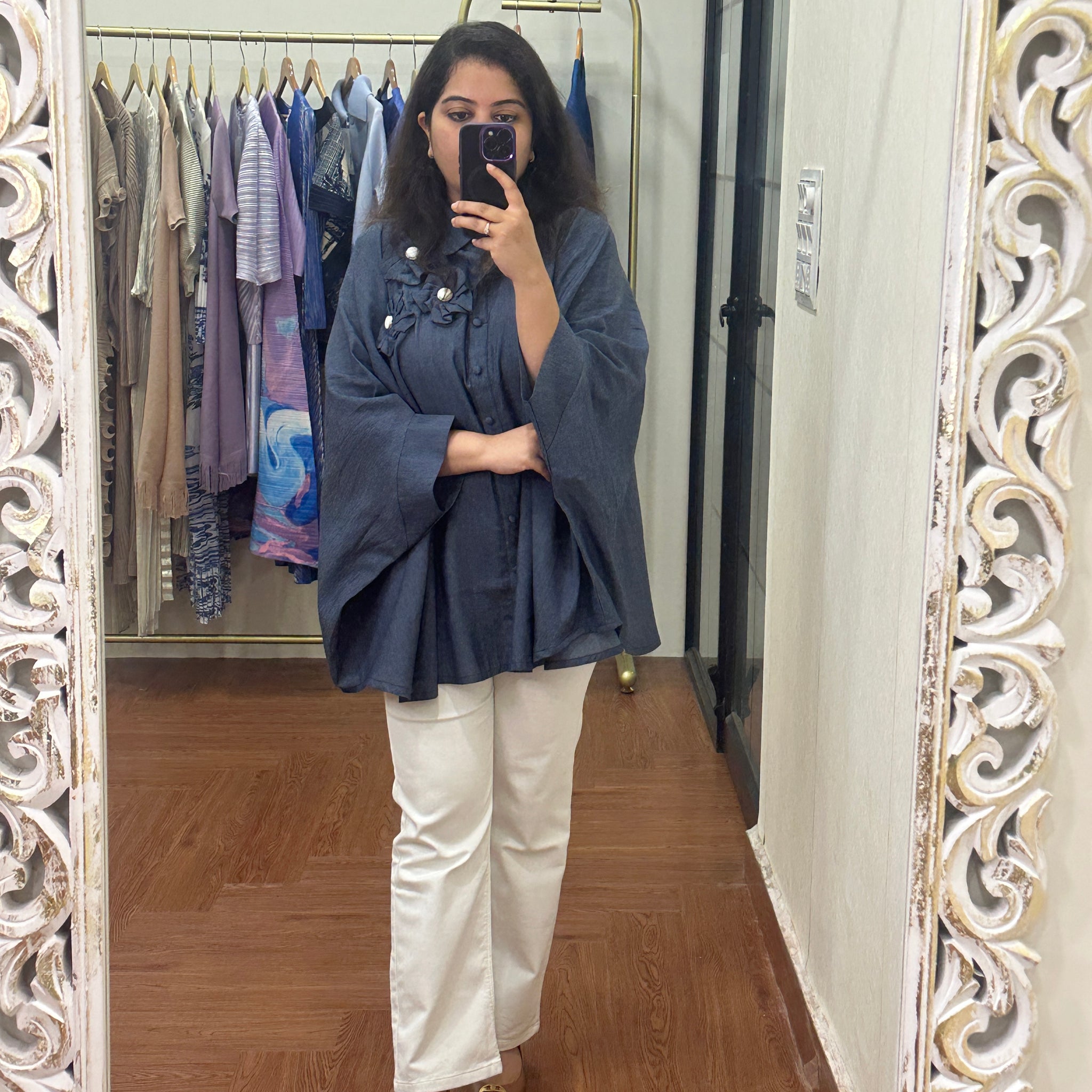 Denim Bloom Shirt