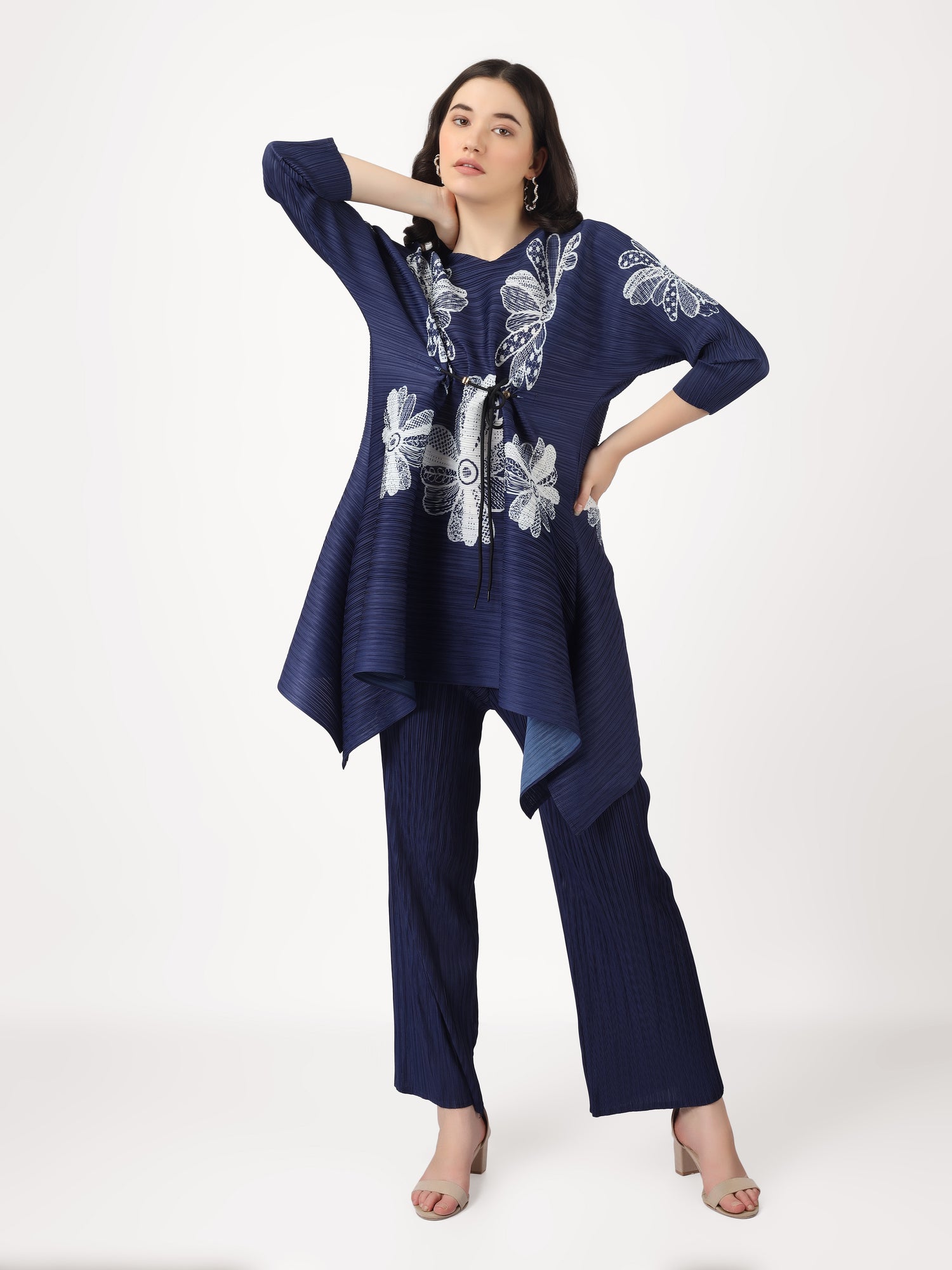 Polka Print Blue Co-ord Set main image 1