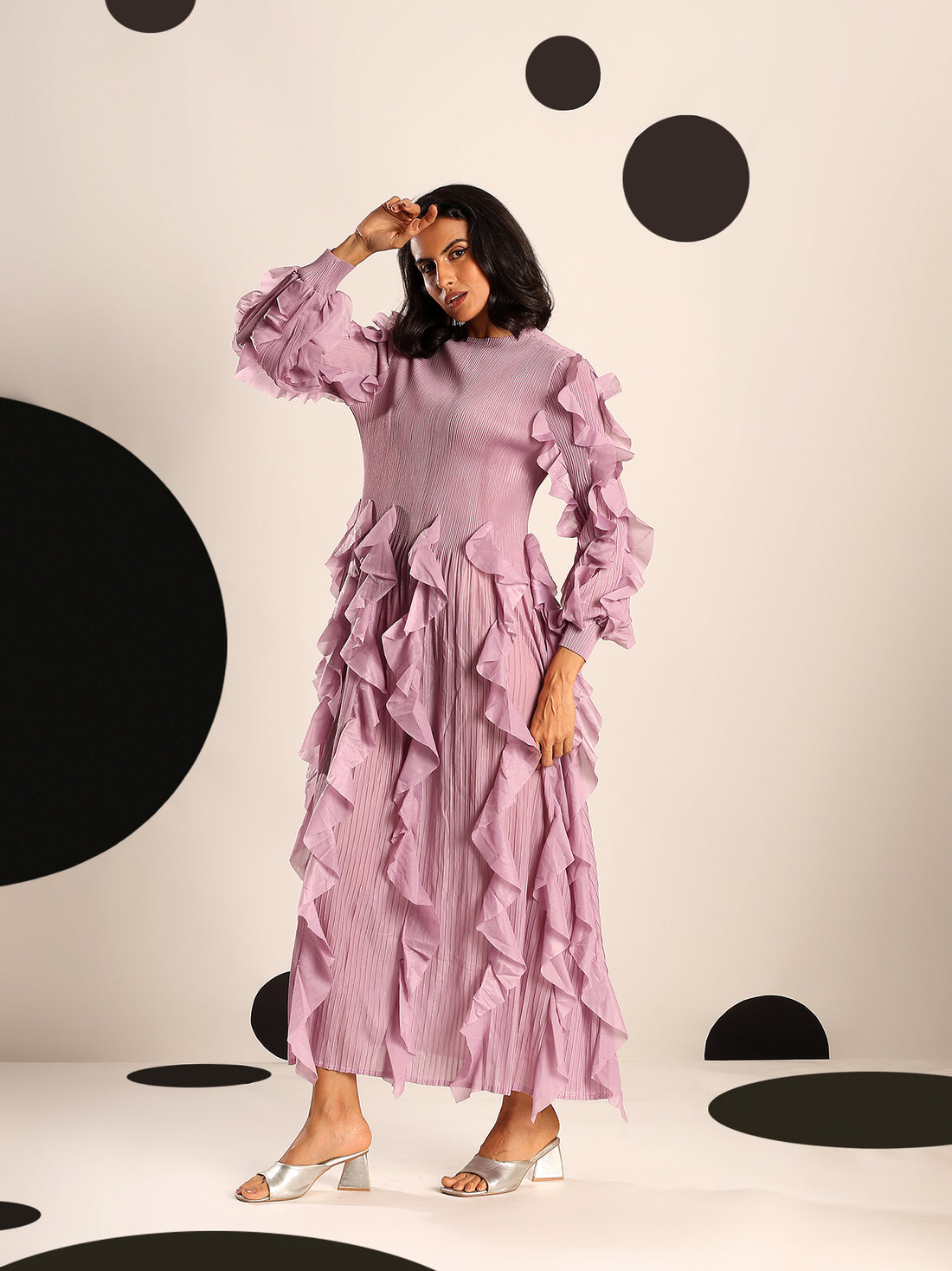 Orchid Ruffle Dress