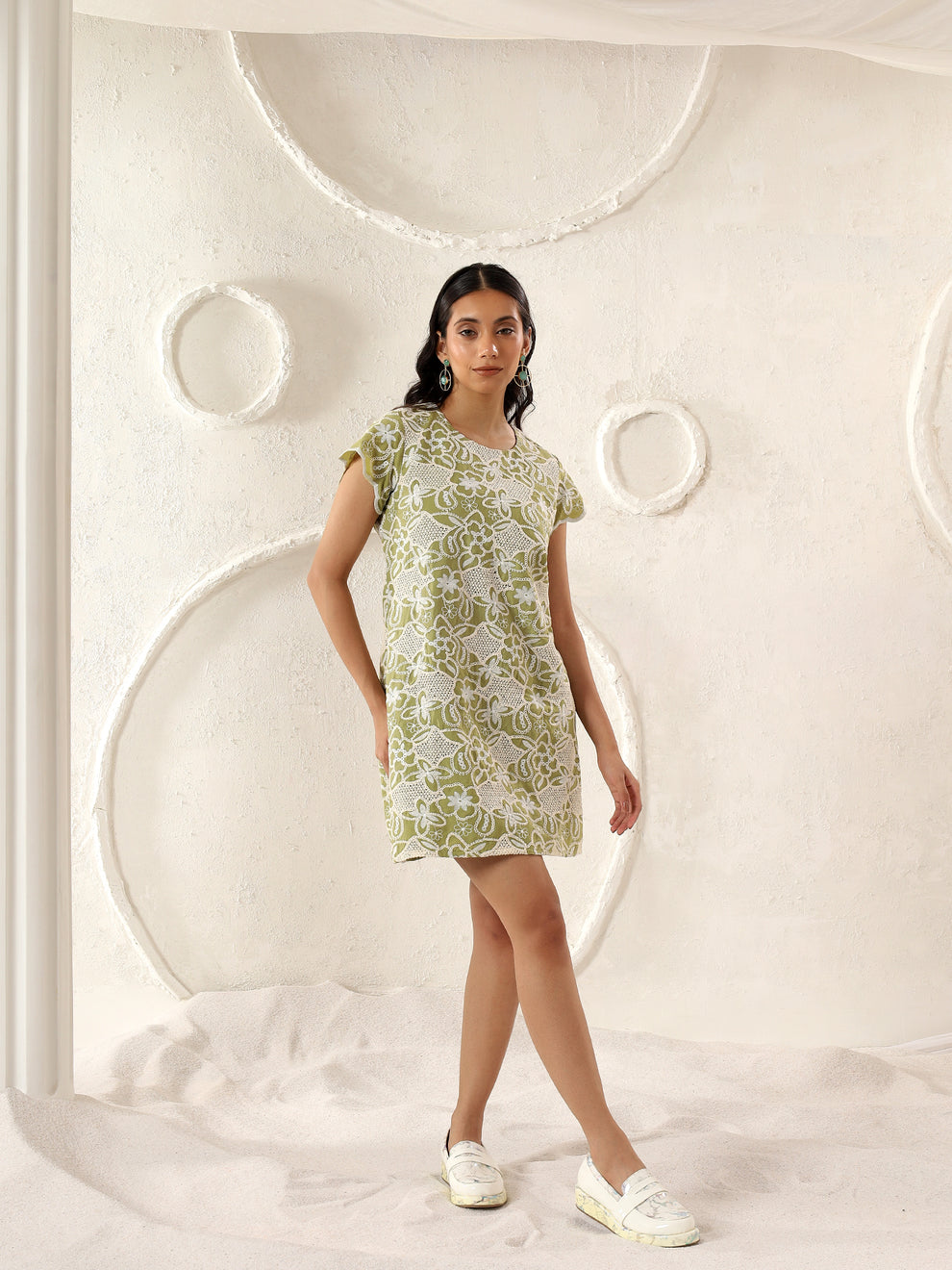 Pistachio Meadow Dress