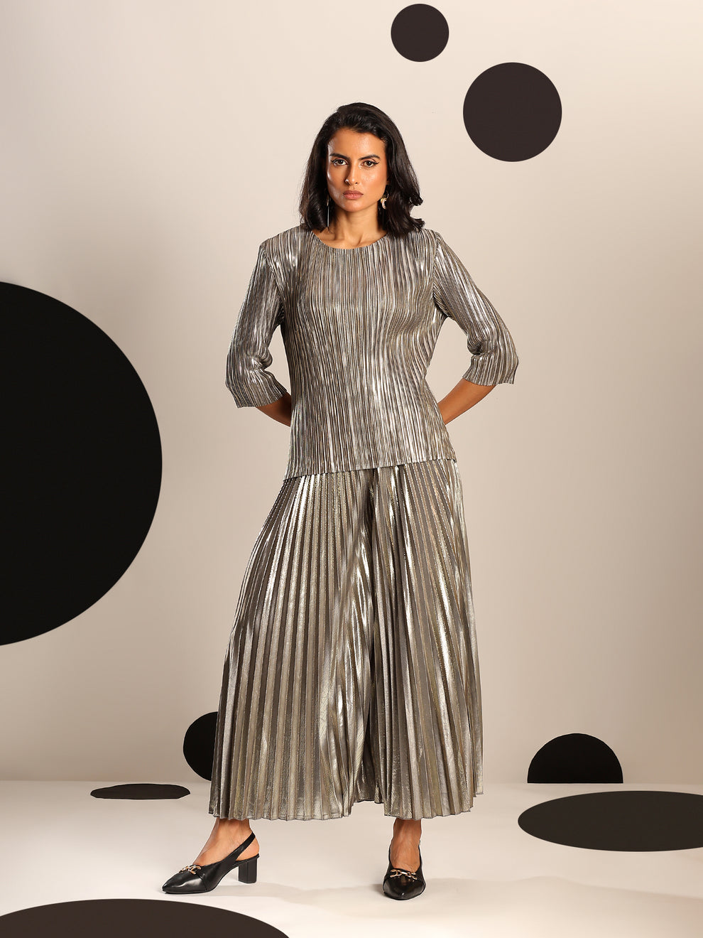 Moonbeam Metallic Co-ord Set