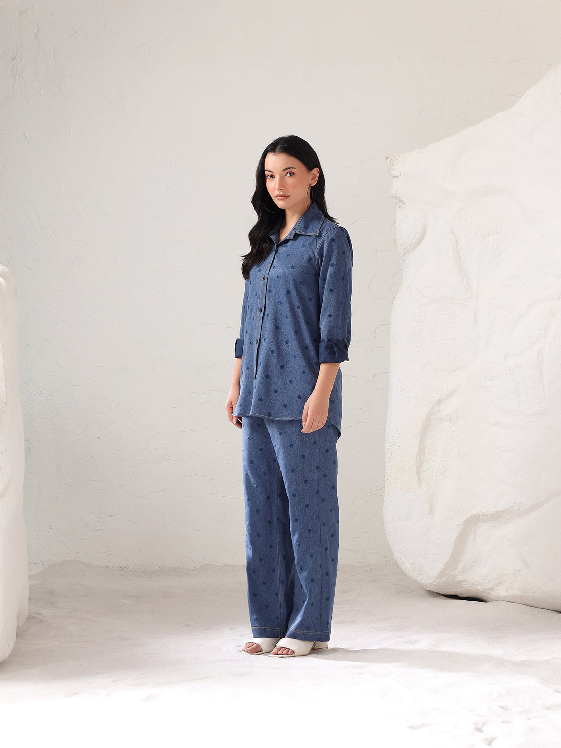 Nyle Denim Co ord Set