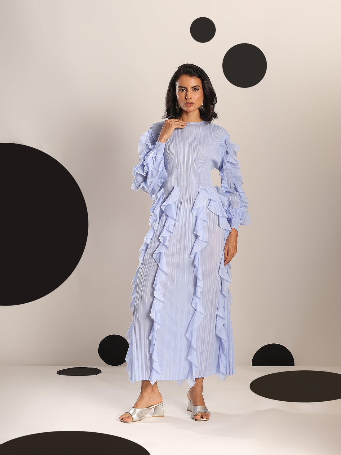 Orchid Ruffle Dress